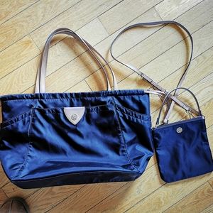 Anne Klein tote & cross body bag set
